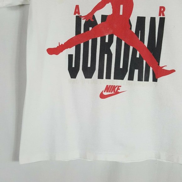 Vtg 90s Nike Hare Air Jordan T-Shirt L Grey Tag - Picture 9 of 12